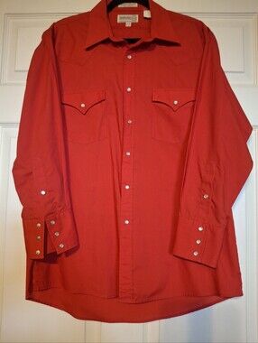 Sheplers Men's Red Western Pearl Snap Shirt